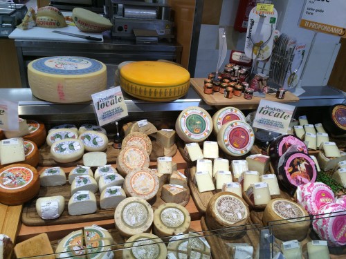 this is like a quarter of the cheese display at the regular grocery store.  and it's all so cheap- we're so deprived here!