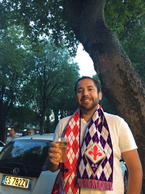 First of many street beers...gotta have the scarf