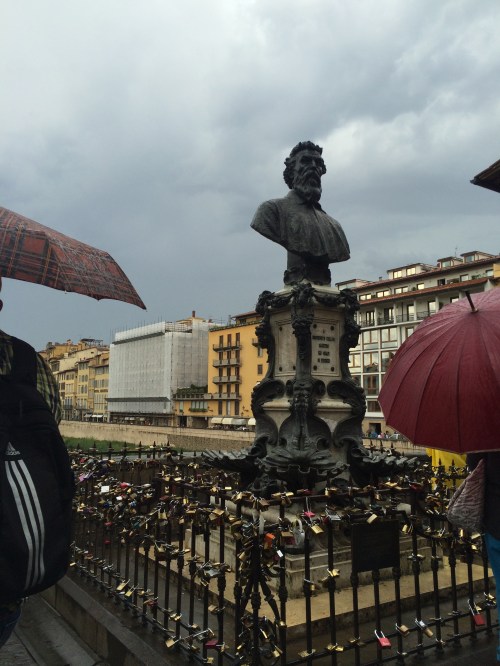 Locks in the bridge Ponte Vecchio
